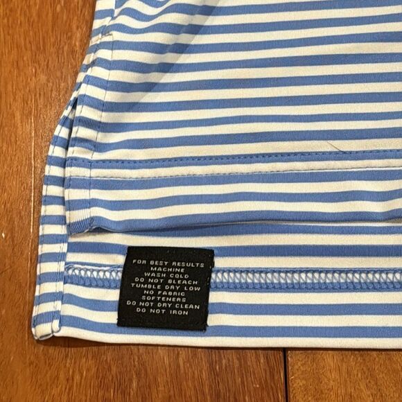 Peter Millar Polo Men Summer Comfort Short Sleeve Stripe Shirt Size XL - Picture 5 of 8